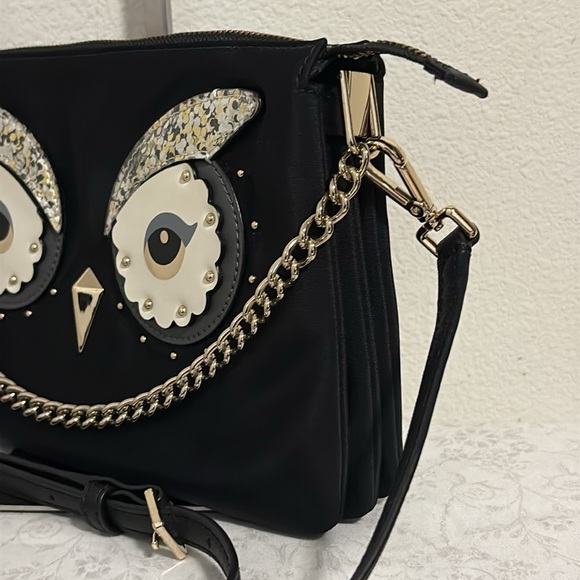 Kate Spade Novelty Owl Design Nylon Crossbody Bag - Picture 5 of 10